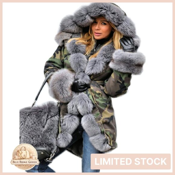 Long Puffer Parka Winter Coat Oversized Chic Warm Thicken Fishtail Design